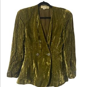 Christian Dior 80’s Crushed Velvet Jacket Vintage